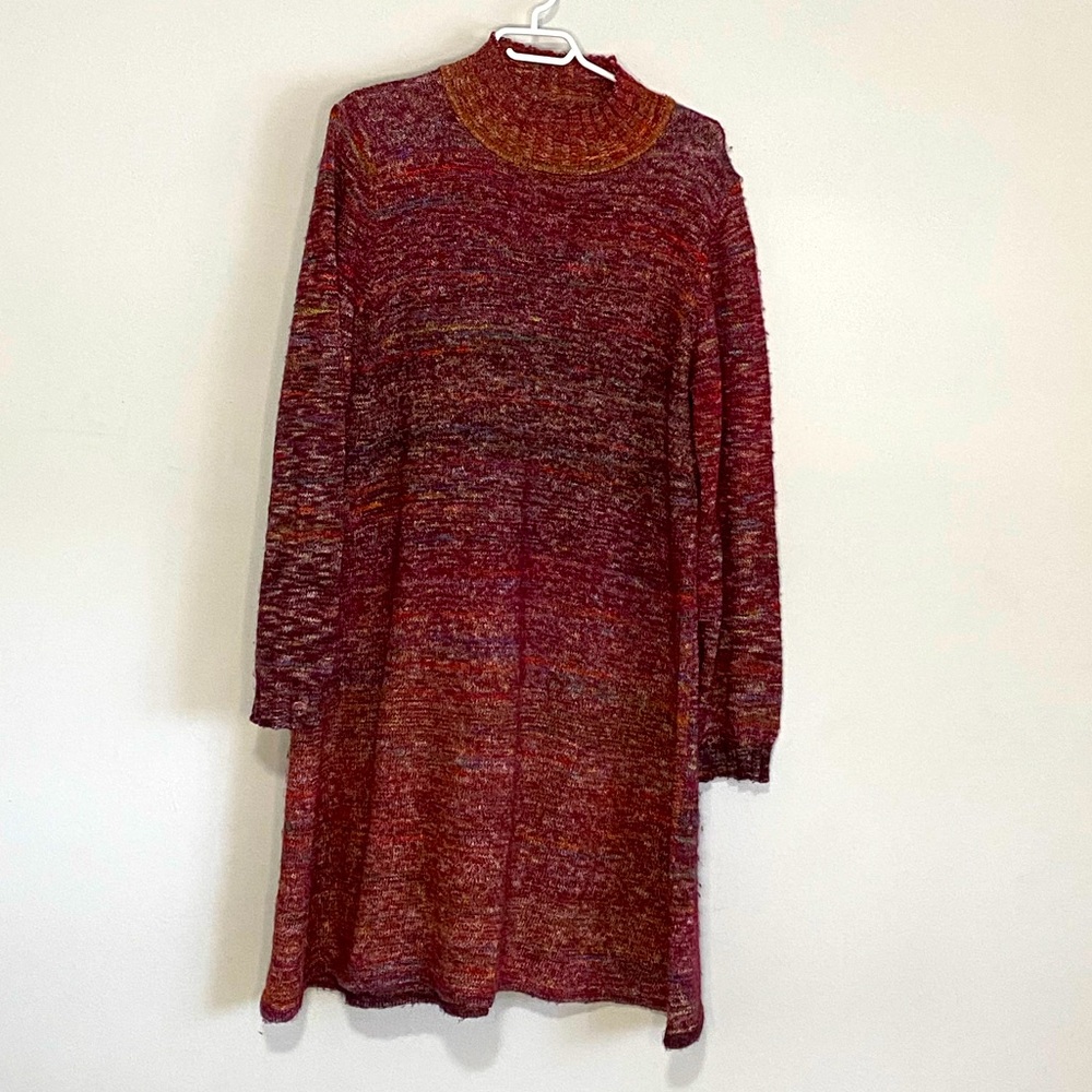 Max Studio sweater dress with mock turtleneck and long sleeve